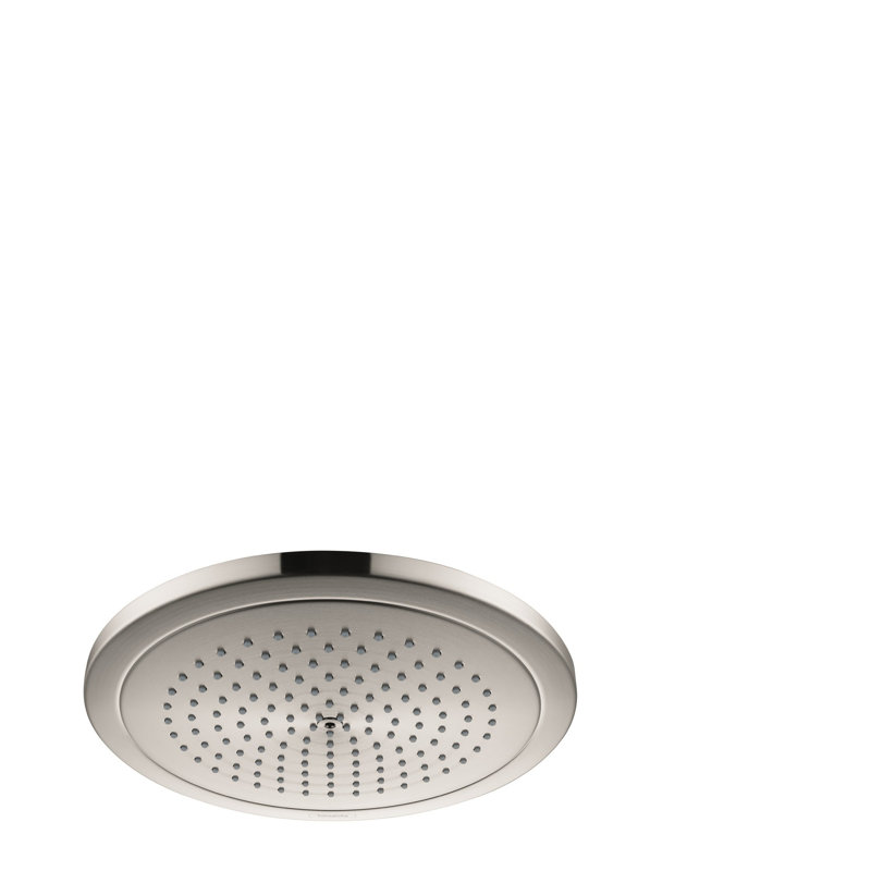 Croma 2.0 GPM Low Flow Modern Rain Fixed Shower Head, Brushed Nickel