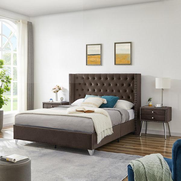 Everly Quinn Upholstered Platform Bed | Wayfair