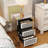 3-Drawer Mirrored Nightstand