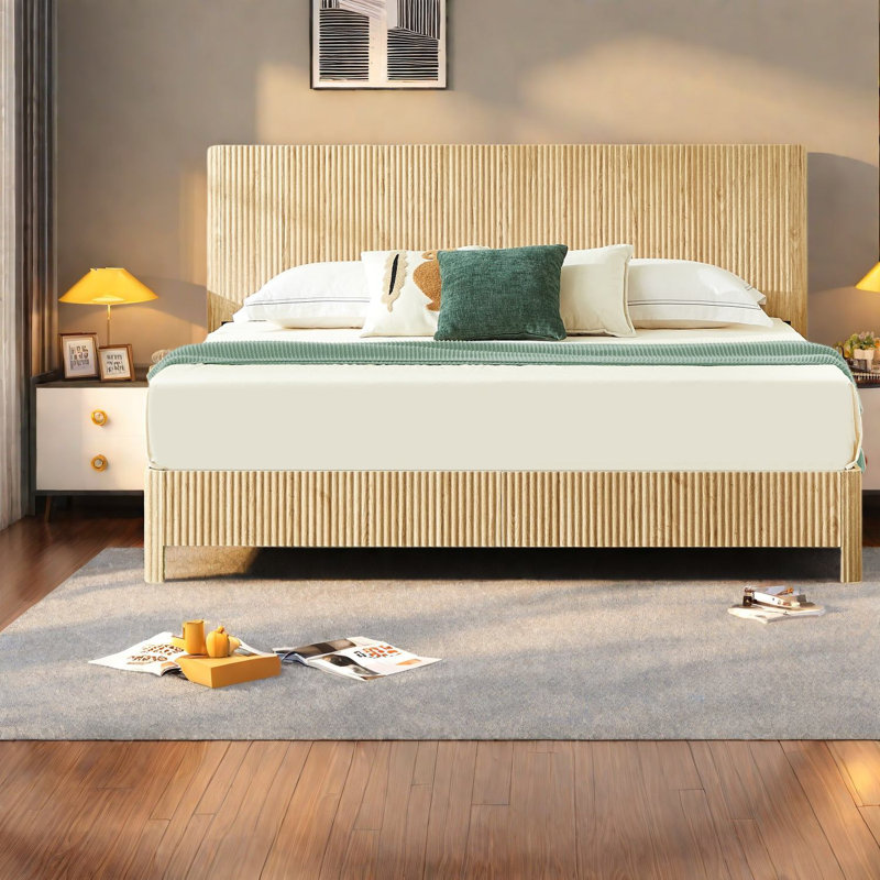 Lit en bois, aucun sommier requis