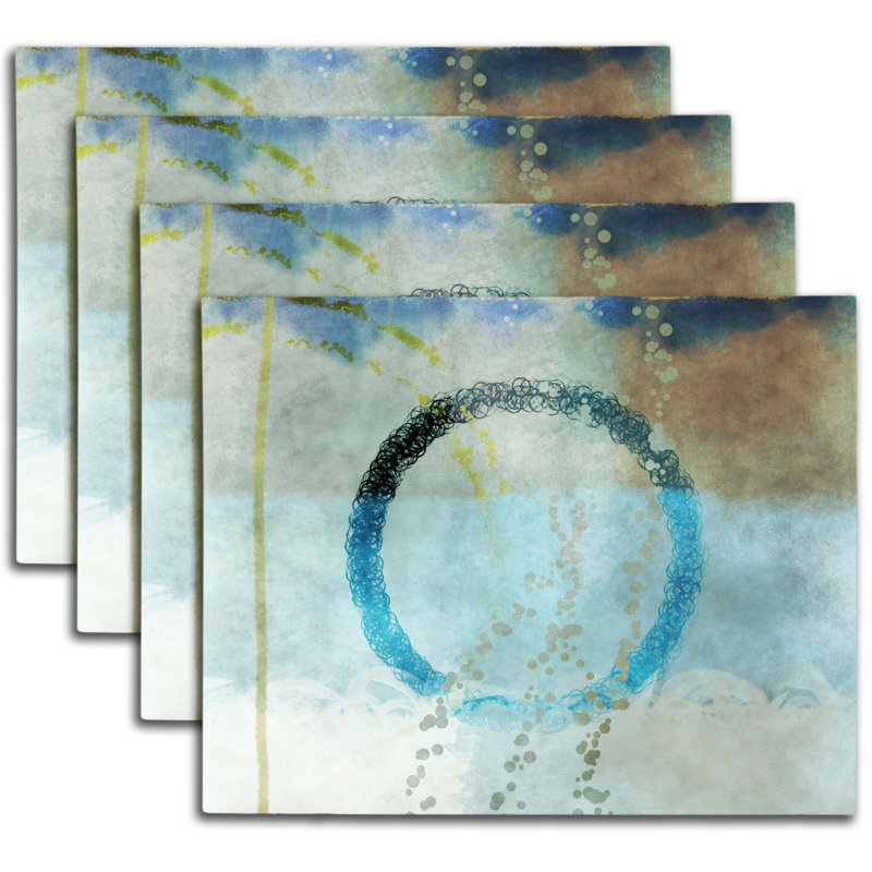 Polyester Abstract Rectangle Placemat