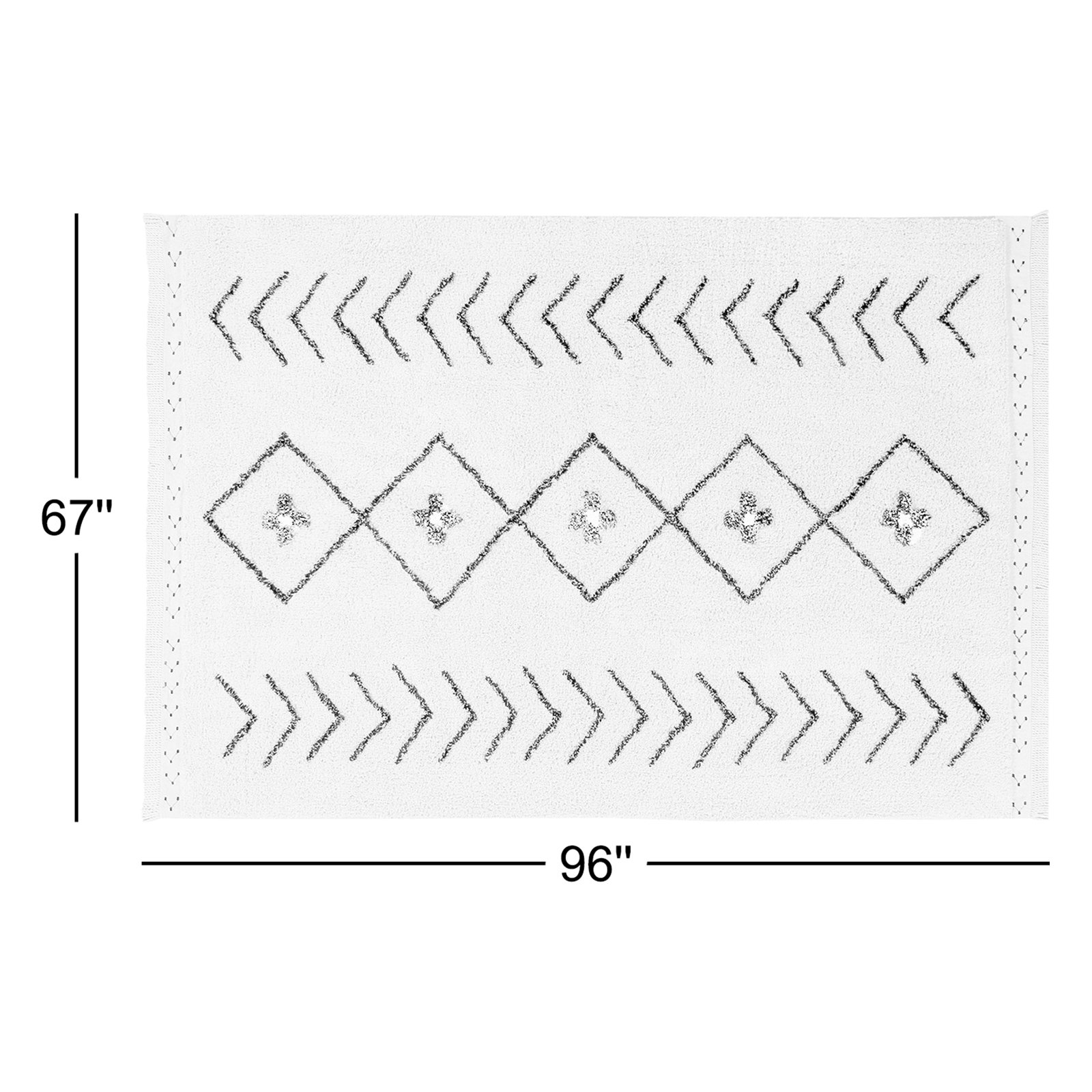 Bereber Classics Rhombs Washable Geometric Rug