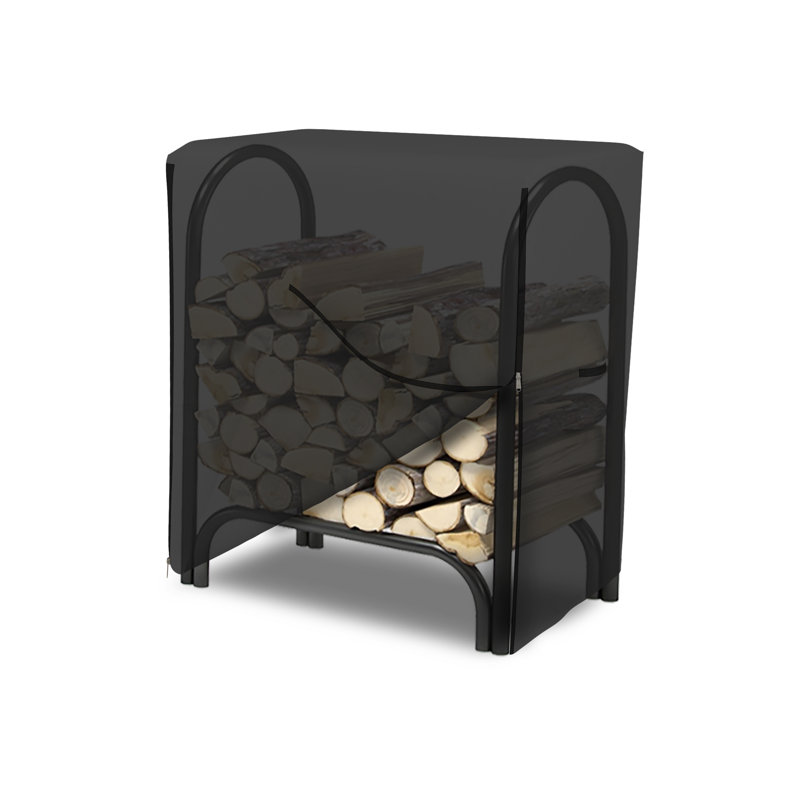 Housse de protection pour bois de chauffage à haute densité imperméable et extérieure, Noir