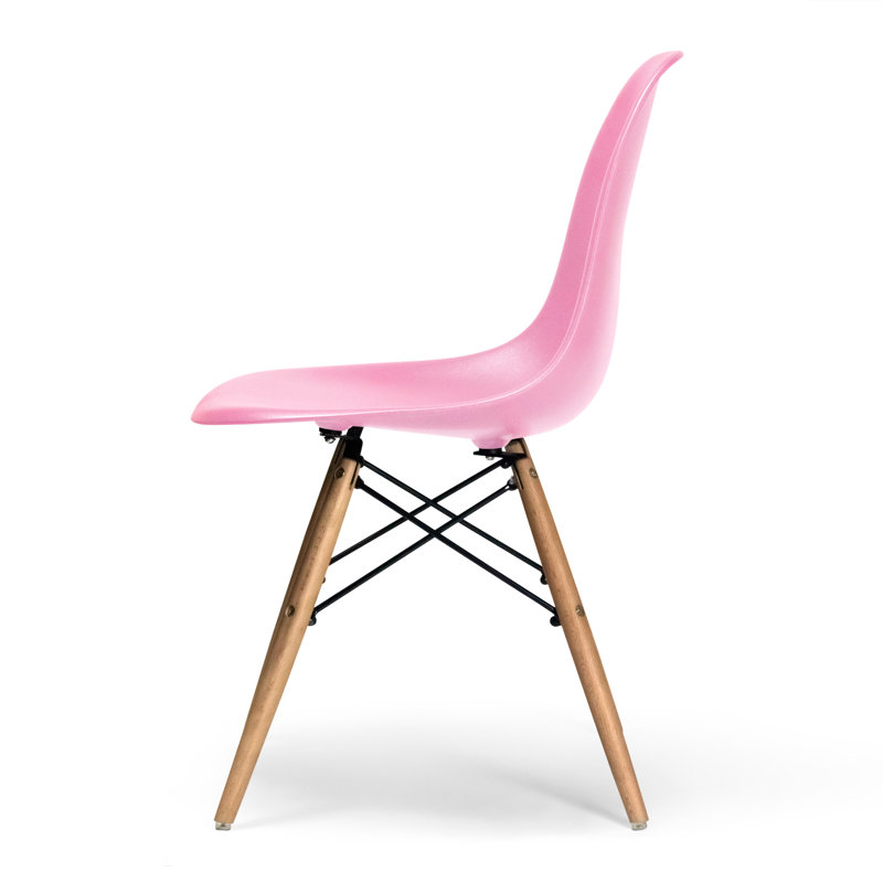 Chaise d'appoint Jordan, Rose, Naturel