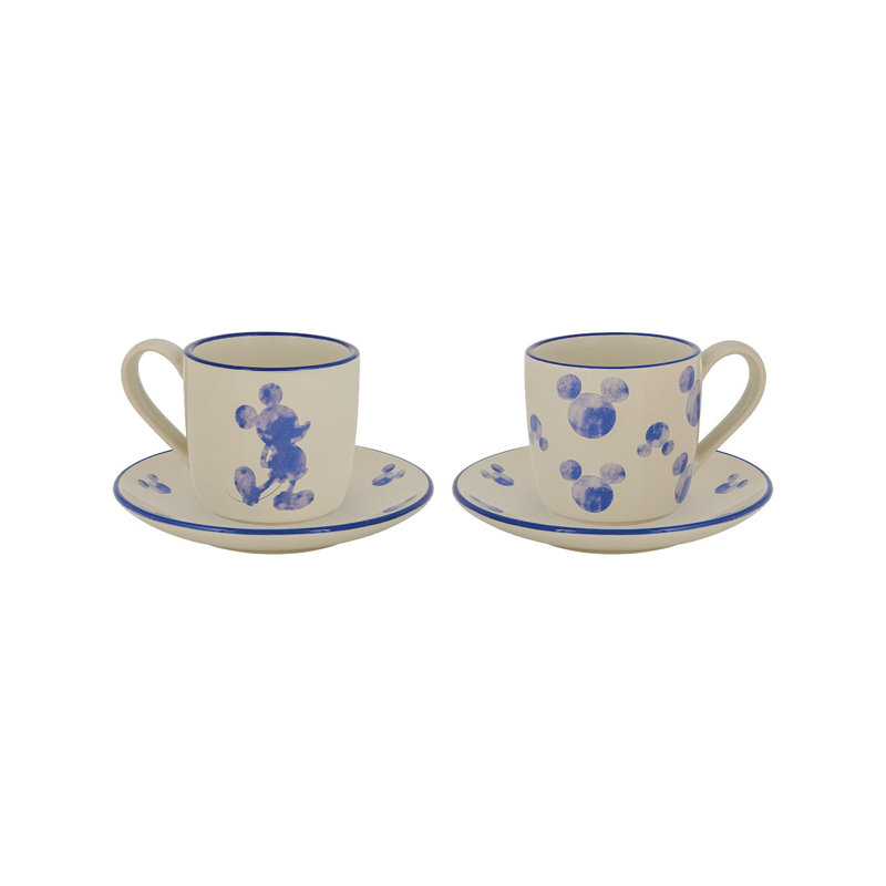 Loni Stoneware Espresso Cup and Saucer