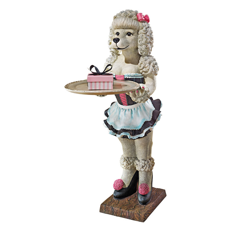 Table de service statue Coco, the Parisian Poodle
