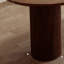 Table de salle à manger en bois massif noisette demi-cercle-1958263183