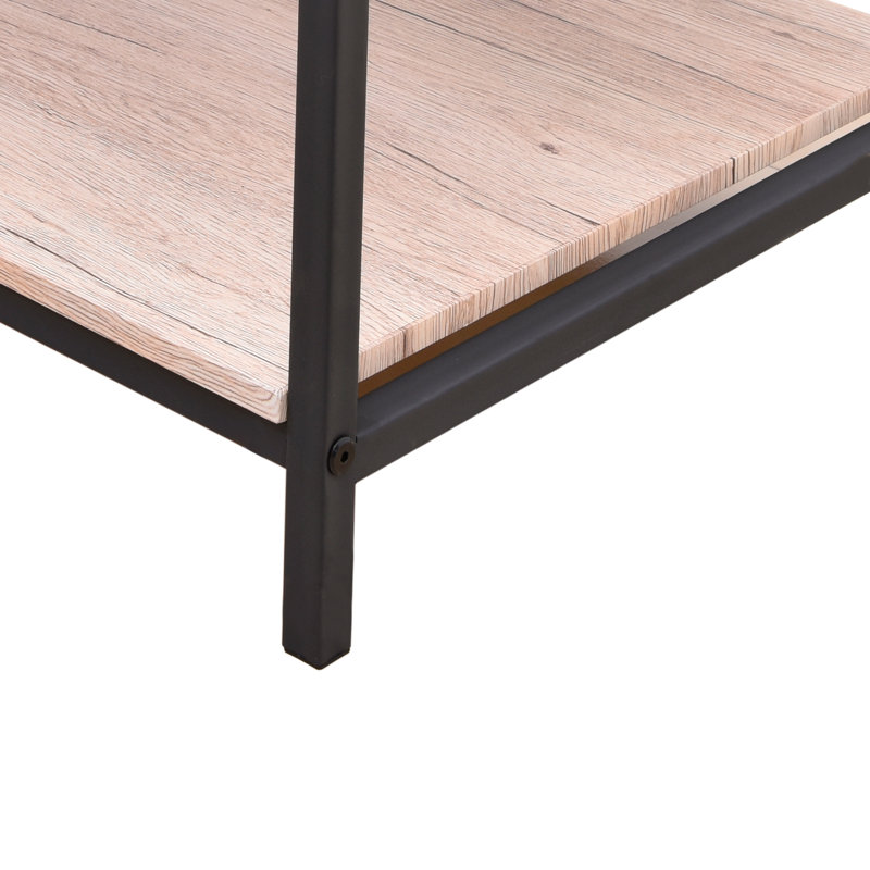Table basse à 4 pieds avec rangement Hoyle, Chêne