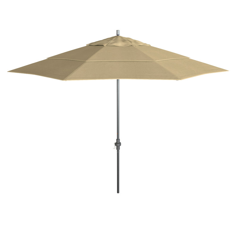 Parasol de marché 11 pi Fayean, Toile Sunbrella® beige antique