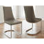 48cm H Foam Padding Upholstered Full Back Side Chair in Taupe
