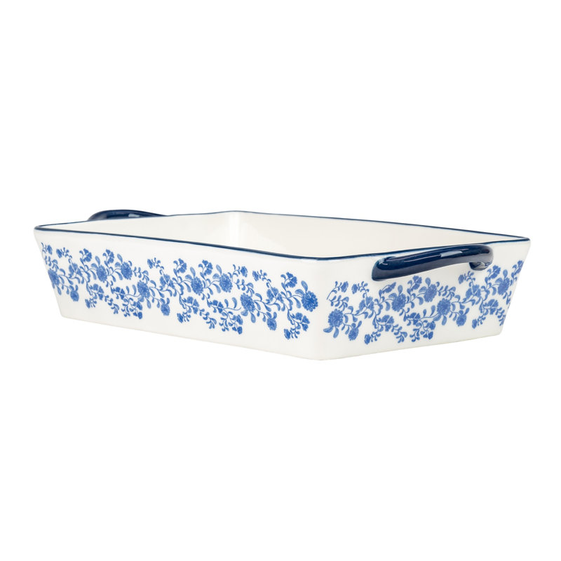 Plat à four rectangulaire Bella Bakeware Jacobean, 12 po x 8 po, 10 Strawberry Street