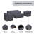 Arunas Outdoor Conversation Furniture Set Cover