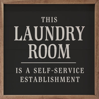 This Laundry Room A A Self Service - noir