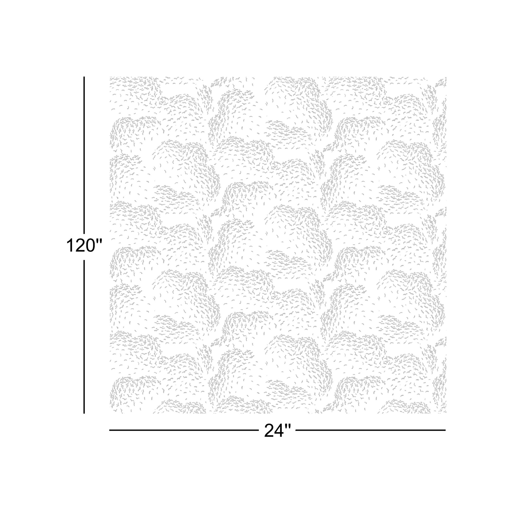 Revel 10' L x 24" W Peel and Stick Wallpaper Roll, Non-pasted, Cashmere Gray