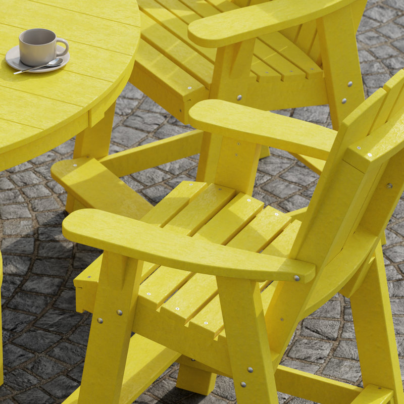 Heritage 7-Piece 60" Pub Counter Set, Lemon Yellow