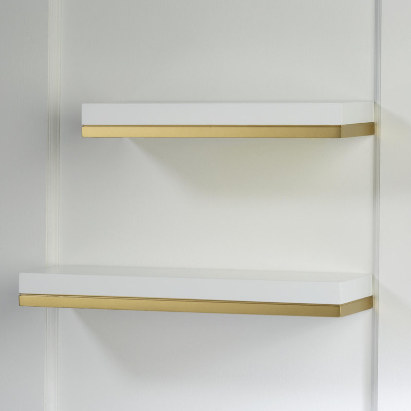 Hrabar 2 Piece Composite Floating Shelf