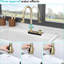 Évier de cuisine 33 x 22 po en composite avec station de travail en quartz avec robinet cascade et collections d'accessoires assortis-125060933