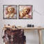  «Cuddling Labradoodle in Bed», ensemble de 2 toiles flottantes encadrées par Jim Baldwin-304240960-304240963