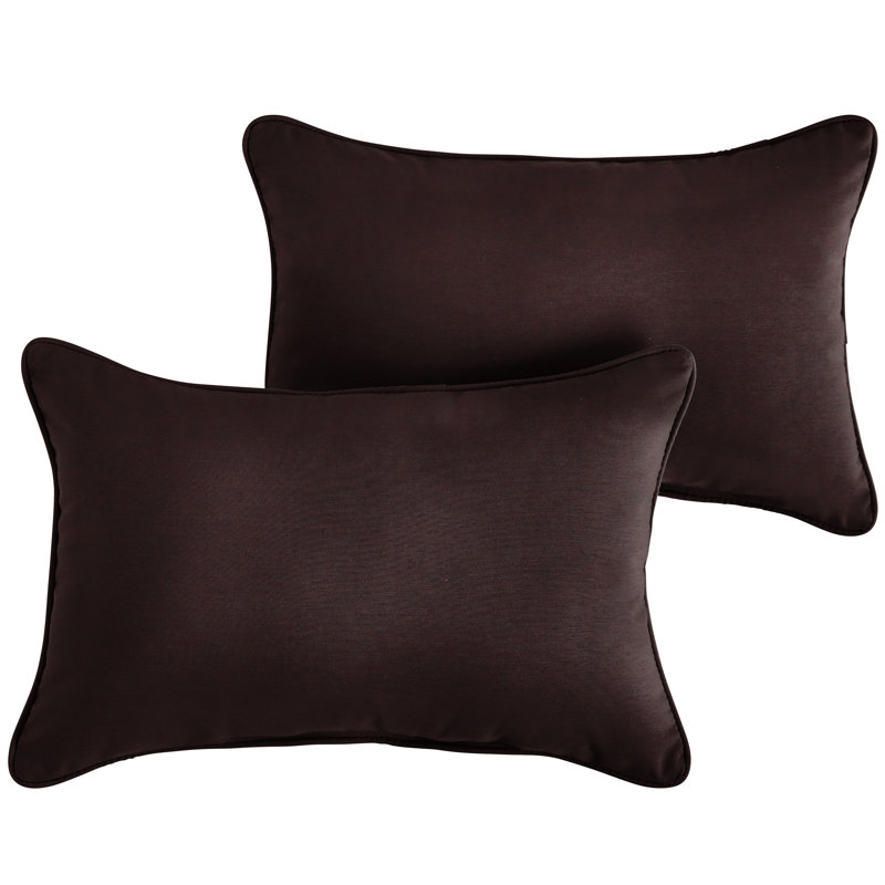 Housse et insert de coussin d'extérieur CC, 12 po x 24 po, Rose