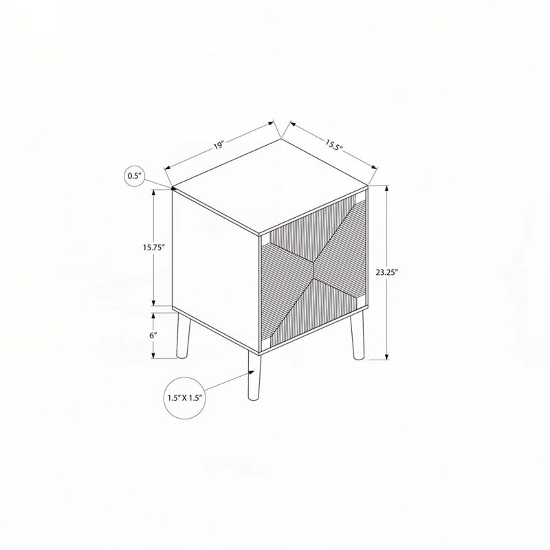 Table d'appoint avec rangement, table de bout, table d'appoint et table de chevet