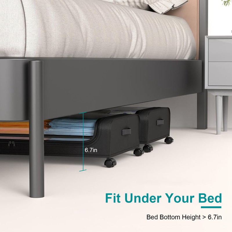 Rangement sous le lit 42L / 44QT avec rangement sous le lit et roulettes, Contenant 4 pièces