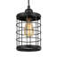 Luminaire suspendu industriel 1 lumière lanterne noire