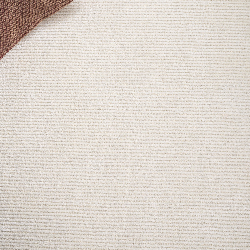 Alpers Hand Tufted Viscose/Wool Rug in Ivory, Rectangle 5' x 8'