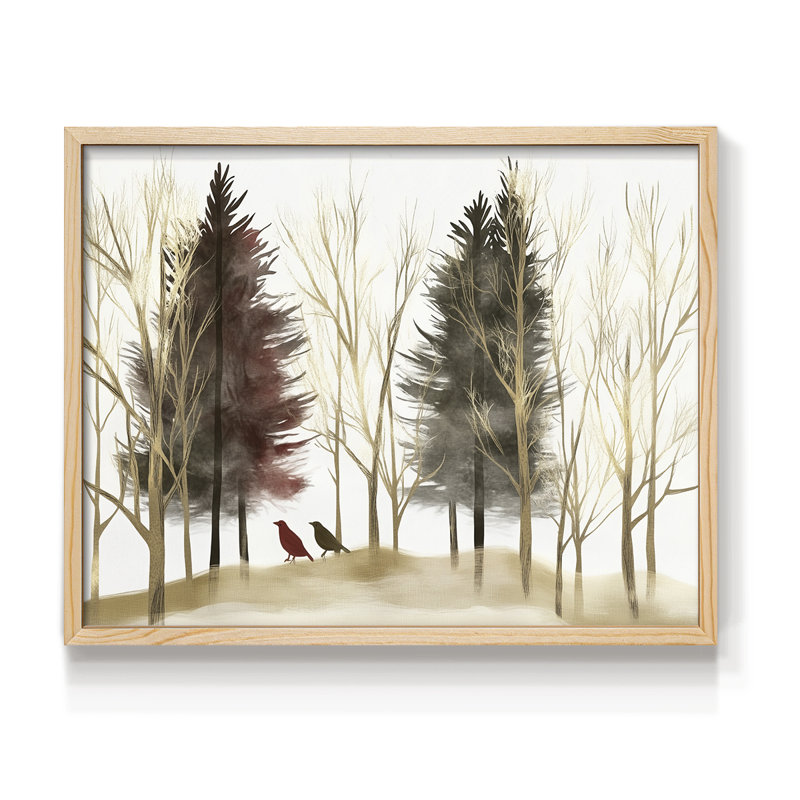 Chirstmas Art-CLXXXI -Framed Print - Restickable, H 22 po x l 28 po, Naturel