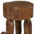 18" Brown Solid Wood Round End Table