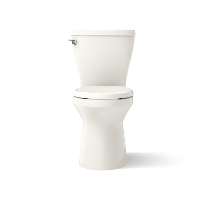 Toilette allongée deux pièces Betello 1,28 GPF (économe en eau) (siège non inclus), Biscuit, Gauche