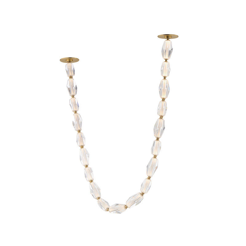 21 - Light LED Flush Mount, Gold
