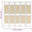 Tion 165cm H Folding Room Divider-230261001-230261000