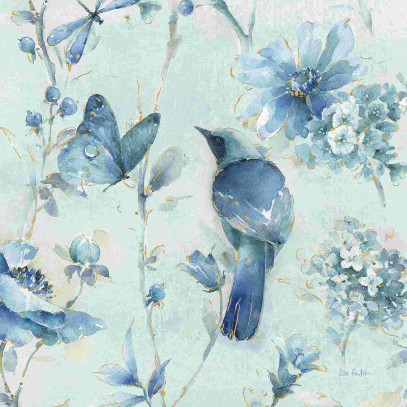 Indigold III bleu clair, H 12 po x l 12 po, Non, Toile tendue