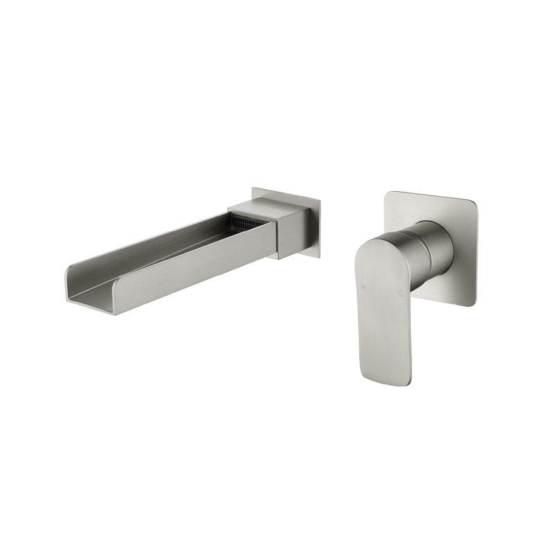 High Flow Wall Mounted Tub Spout Trim, Brushed Nickel