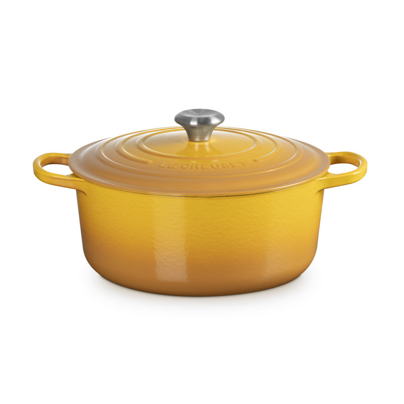 Le Creuset Cast Iron Round Casserole, 28cm / 6.7L, Nectar