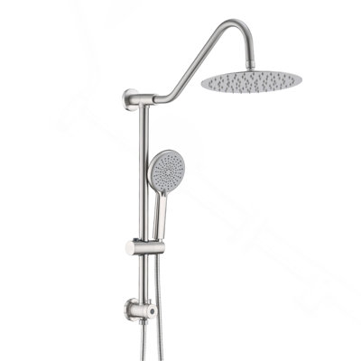 Ensemble pommeau de douche à effet pluie de 10 pouces et douchette à main