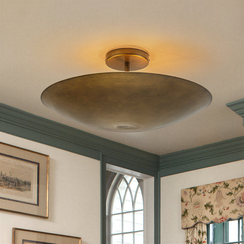Dome Metal Semi - Flush Mount