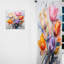 Collage de tulipes multicolores peintes Walsham I - Rideau tulipes - Velours obscurcissant - 1 panneau-2032809960