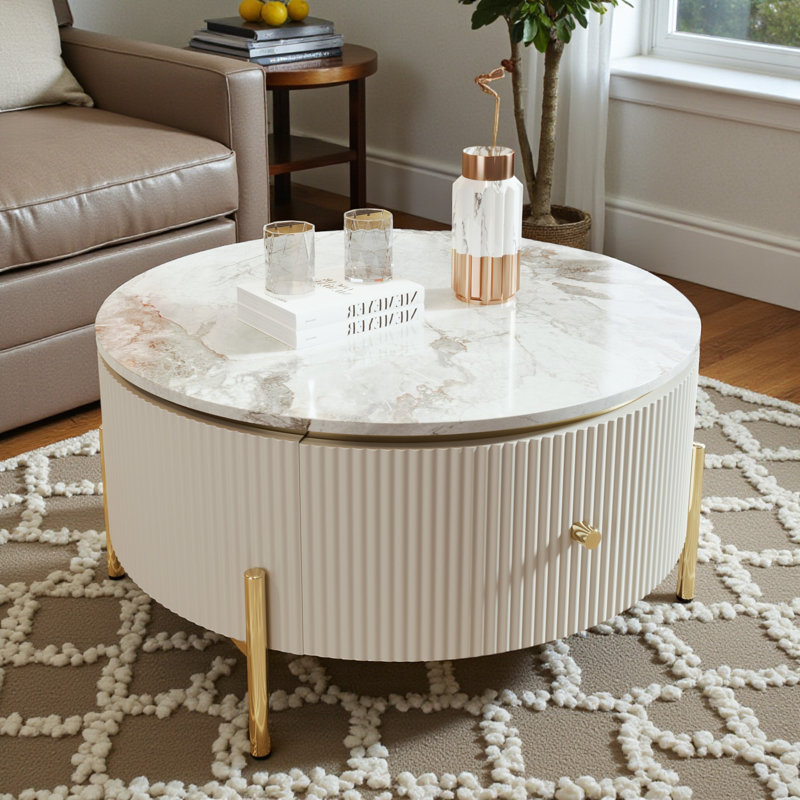Table basse Sapienza, Blanc