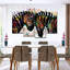 «Paint Splash Zebras», ensemble de 4 impressions sur toile par Harper D.-997217919