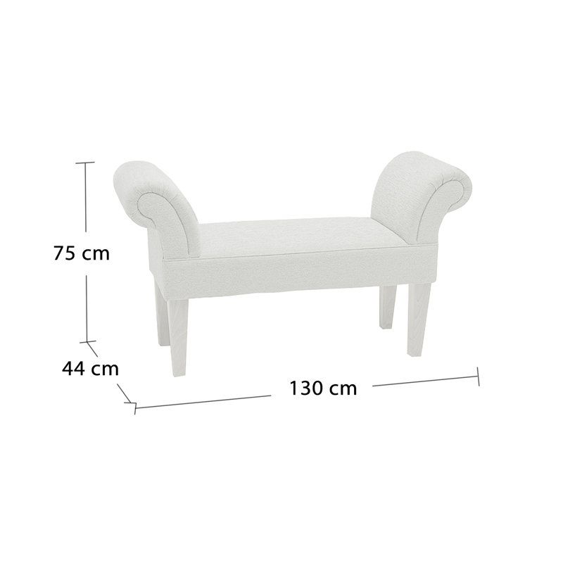 Fallston Polyester Upholstered Bench, Mahogany, Turin Fushia