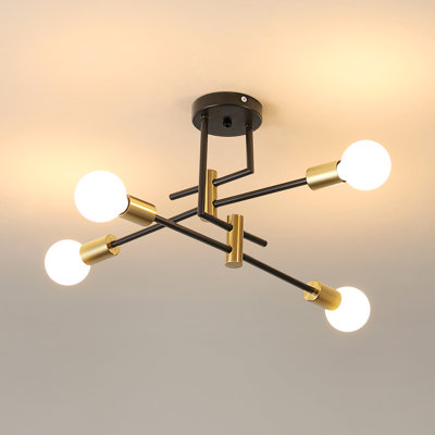 Abgesetzte Deckenleuchte 4-flammig Norine, 55 cm
