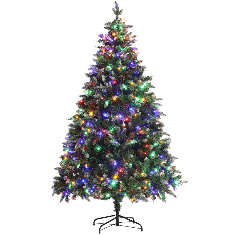 Lighted Artificial Pine Christmas Tree, 5'