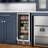 15 in. Small Stainless Steel, Glass-Door Built-In Refrigerator and Beverage Cooler, 3 cu. ft. - KM-BIR3C-GD.