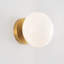 Vibi Single Light Glass Steel Dimmable Flush Mounted Sconce-828153676