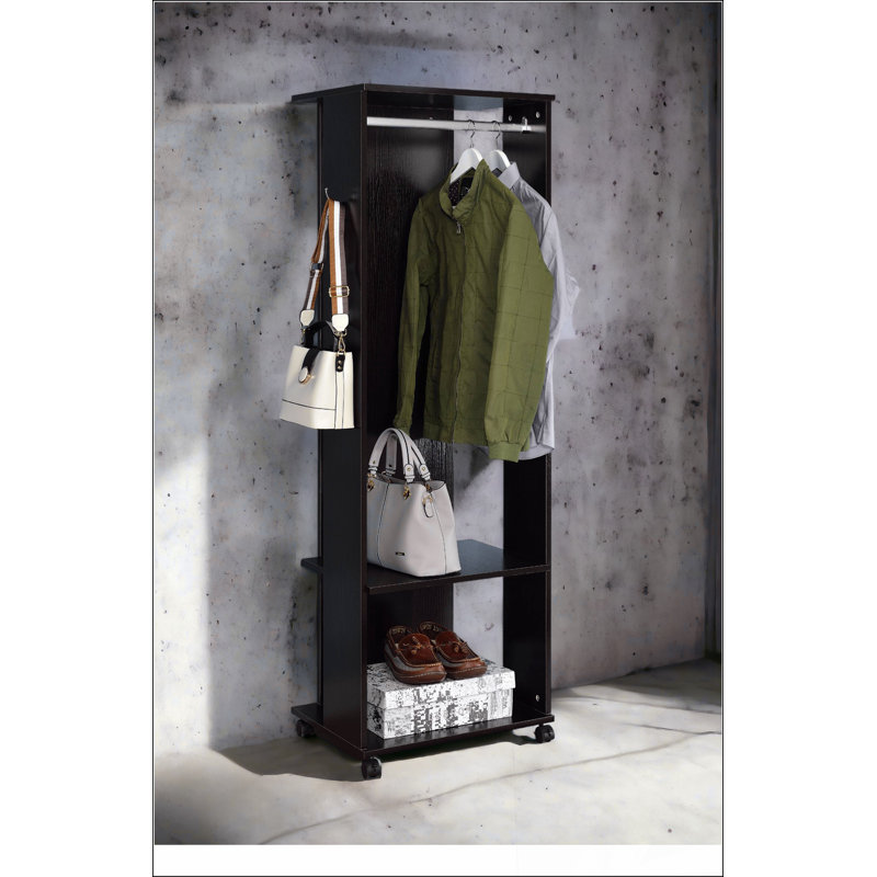 Kolen Espresso Finish Hall Tree Simple design, multi-functional use, classic and durable