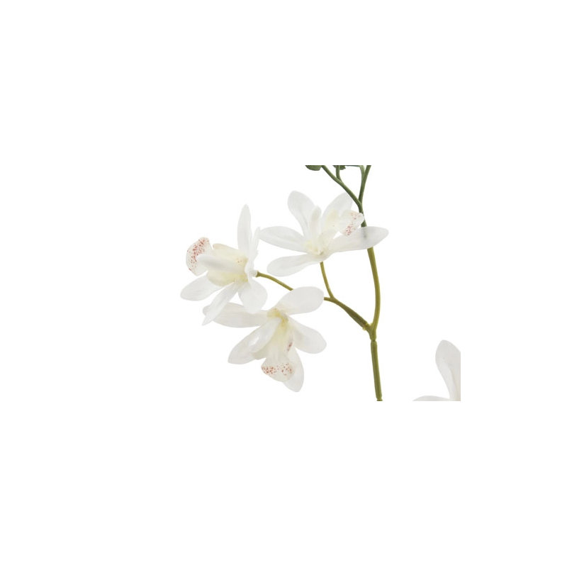 20.5" Artificial White Orchid in Vanda Pot