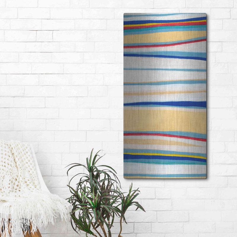 «Wavy Lines II» par Nikki Galapon, H 48 po x l 24 po