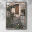 Porte Bleue, reproduction encadrée - bois massif-985978146