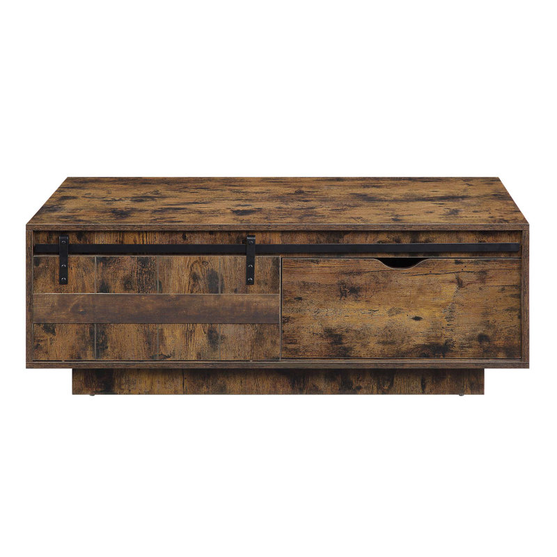 Bellarosa Rustic Oak Finish Coffee Table